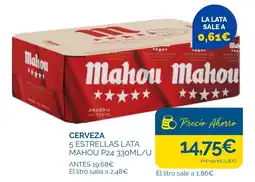 Cash Ecofamilia Mahou 5 estrellas lata oferta