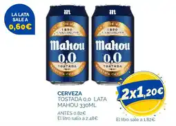 Cash Ecofamilia Mahou cerveza tostada 0,0 oferta