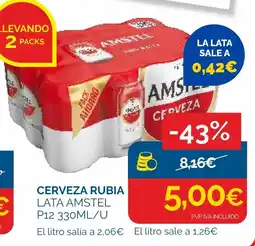 Cash Ecofamilia Amstel cerveza rubia oferta