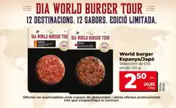 Dia Dia world burger tour oferta