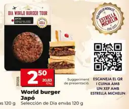 Dia World burger Japó oferta