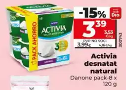 Dia Activia desnatat natural oferta