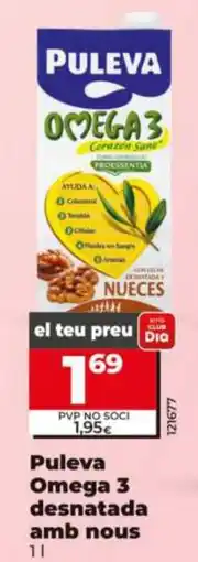 Dia Puleva Omega 3 desnatada amb nous oferta