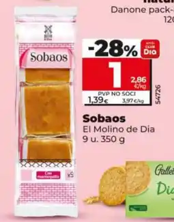 Dia Sobaos El Molino de Dia oferta