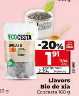 Dia Ecocesta semillas de chia oferta