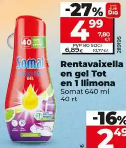 Dia Somat rentavaixella en gel tot en 1 llimona oferta