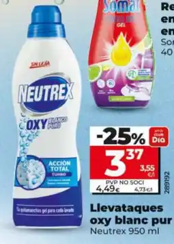 Dia Neutrex oxy blanc pur oferta