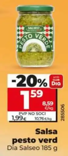 Dia Dia Salseo salsa pesto verd oferta
