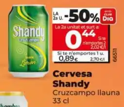 Dia Cervesa Shandy Cruzcampo Ilauna oferta