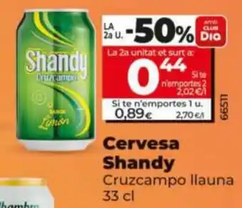 Dia Cervesa Shandy Cruzcampo Ilauna oferta