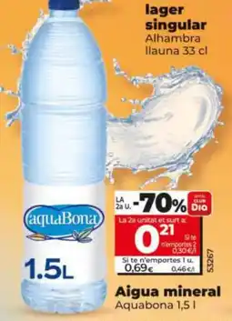 Dia Aquabona aigua mineral oferta