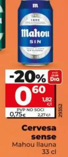 Dia Mahou cervesa sense oferta