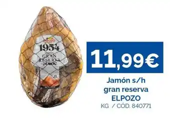 Elpozo jamón s/h gran reserva