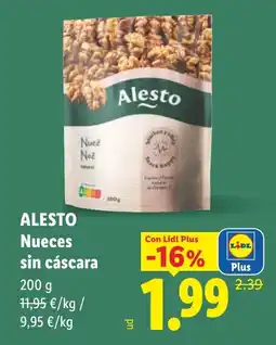 Lidl Alesto nueces sin cáscara oferta