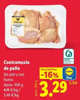 Lidl Lidl contramuslo de pollo oferta