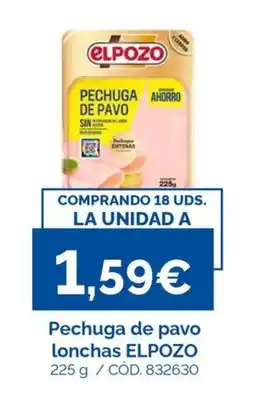 Dialsur Cash & Carry Elpozo pechuga de pavo lonchas oferta