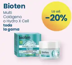 Clarel Bioten Multi Colágeno o Hydro X Cell oferta
