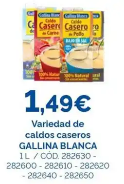 Dialsur Cash & Carry gallina blanca variedad de caldos caseros oferta