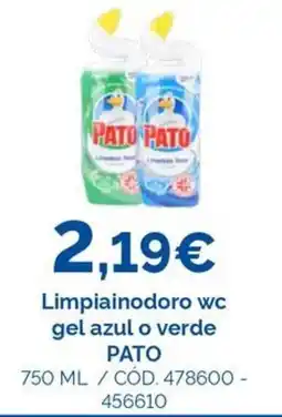 Dialsur Cash & Carry Pato limpiainodoro wc gel azul o verde oferta