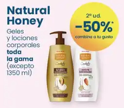Clarel Natural Honey geles y lociones corporales oferta