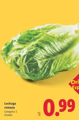 Lidl Lechuga romana oferta