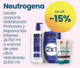 Clarel Neutrogena loción corporal hidratación profunda y reparación intensa oferta