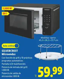 Lidl Silvercrest microondas oferta