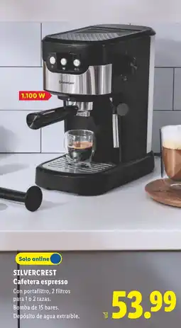 Lidl Silvercrest cafetera espresso oferta