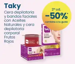 Clarel Taky cera depilatoria y bandas faciales con aceites naturales y cera depilatoria corporal frutos rojos oferta