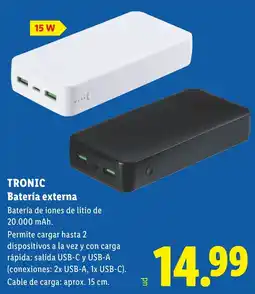 Lidl Tronic batería externa oferta