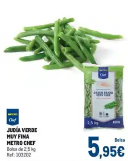 Makro Metro Chef judía verde muy fina oferta