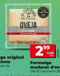 Maxi Dia Formatge madurat d'ovella oferta