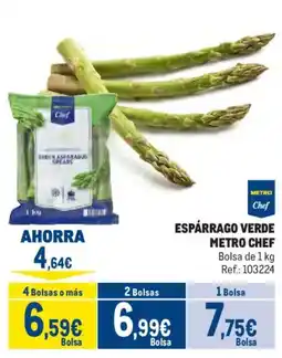 Makro Metro Chef espárrago verde oferta