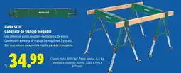 Lidl Parkside caballote de trabajo plegable oferta