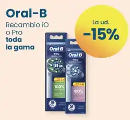 Clarel Oral-B recambio iO o Pro toda la gama oferta