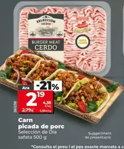 Maxi Dia Selección de Día carne picada de cerdo oferta