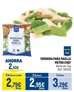 Makro Metro Chef verdura para paella oferta