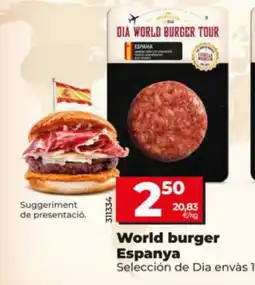 Maxi Dia Dia world burger tour espanya oferta
