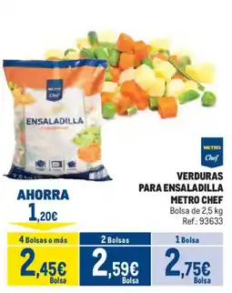 Makro Metro Chef verduras para ensaladilla oferta
