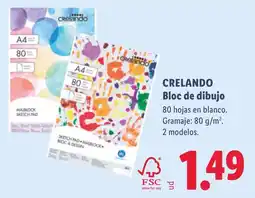 Lidl crelando bloc de dibujo oferta