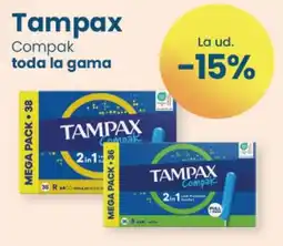 Clarel Tampax Compak toda la gama oferta