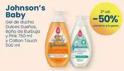 Clarel Johnson's Baby Gel de ducha Dulces Sueños, Baño de Burbuja y Pink y Cotton Touch oferta