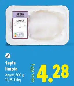 Lidl Sepia limpia oferta