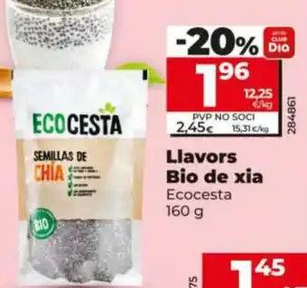Ecocesta llavors bio de xia