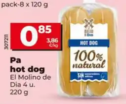 Maxi Dia El Molino de Dia hot dog oferta