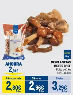 Makro Metro Chef mezcla setas oferta