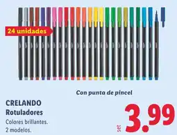 Lidl Crelando rotuladores oferta