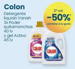 Clarel Colon detergente liquido vanish 3x poder quitamanchas y gel activo oferta