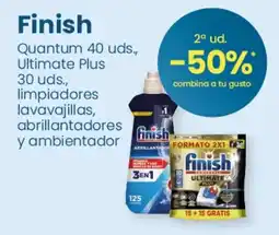 Clarel Finish quantum ultimate plus limpiadores lavavajillas abrillantadores y ambientador oferta