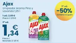 Clarel Ajax limpiador aroma pino y lavanda oferta